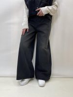 شلوار جین زنانه فول بگ زغالی