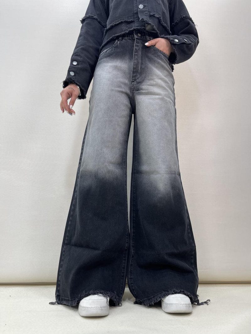 شلوار جین زنانه فول بگ شافل