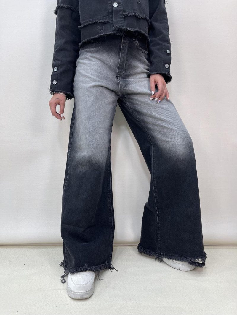 شلوار جین زنانه فول بگ شافل