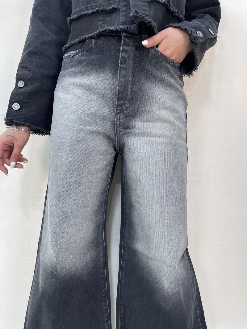 شلوار جین زنانه فول بگ شافل