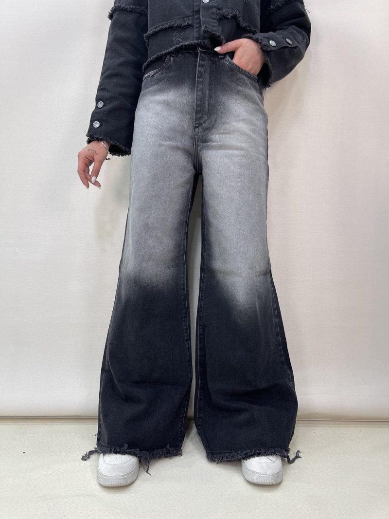 شلوار جین زنانه فول بگ شافل