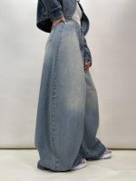 شلوار جین زنانه سوپر بگ بالونی آبی