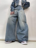 شلوار جین زنانه سوپر بگ بالونی آبی