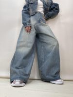 شلوار جین زنانه سوپر بگ بالونی آبی