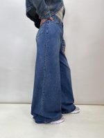 شلوار جین زنانه سوپر بگ آبی