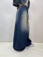 شلوار جین زنانه سوپر بگ سرمه ای
