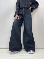 شلوار جین زنانه سوپر بگ سرمه ای