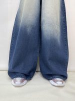 شلوار جین زنانه سوپر بگ سرمه ای