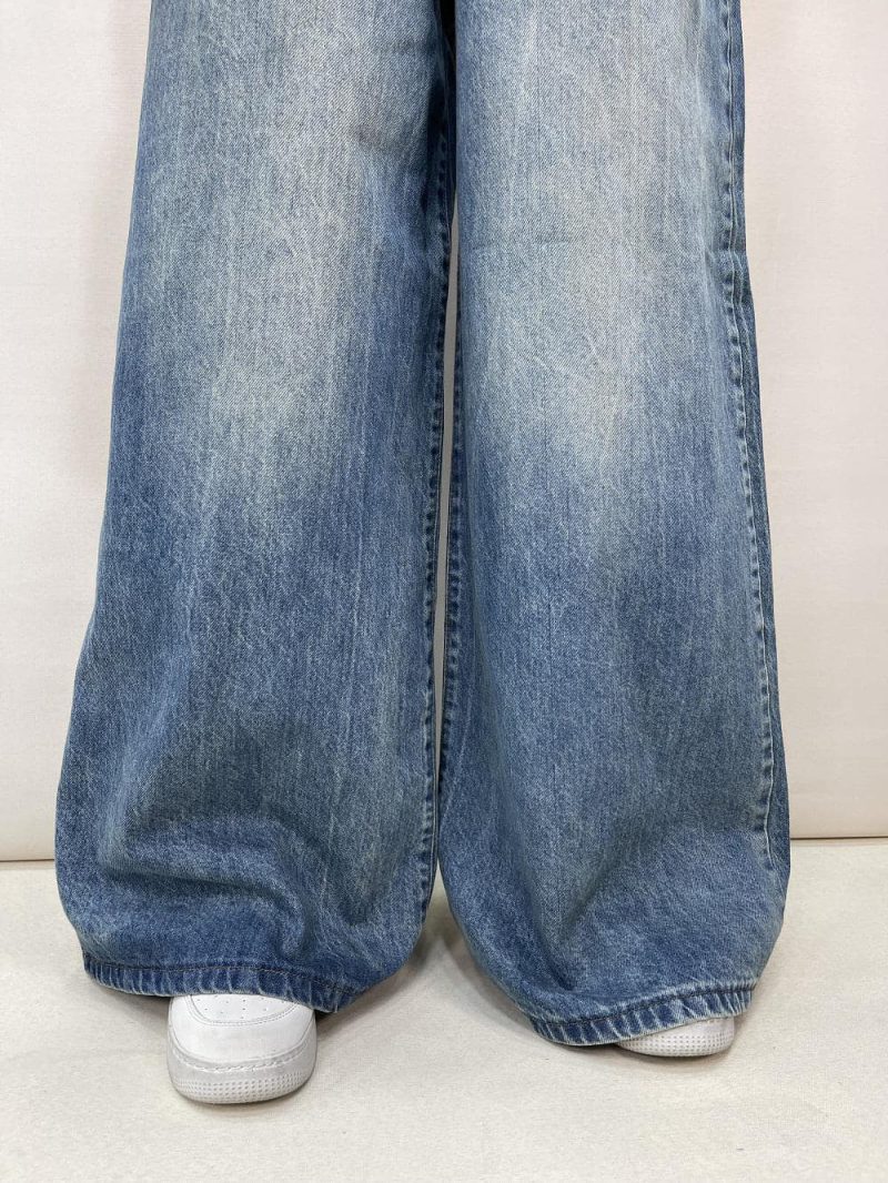 شلوار جین زنانه سوپر بگ آبی