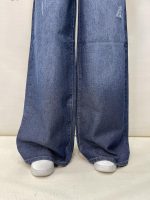 شلوار جین زنانه سوپر بگ آبی تیره