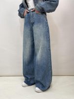 شلوار جین زنانه سوپر بگ آبی