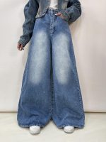 شلوار جین زنانه سوپر بگ آبی