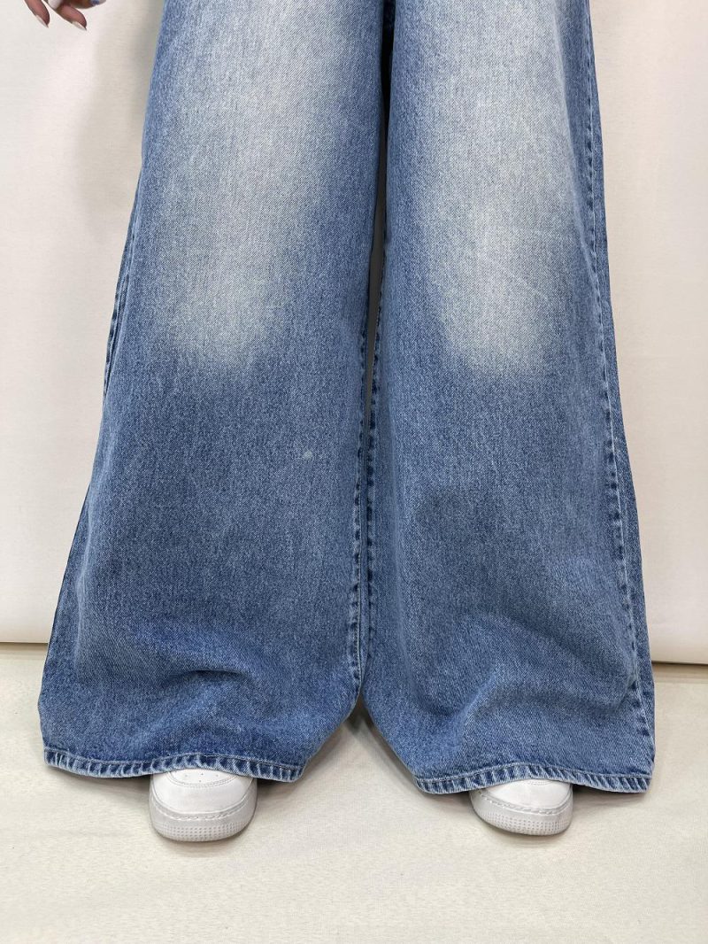 شلوار جین زنانه سوپر بگ آبی