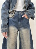 شلوار جین زنانه شافل قد 90