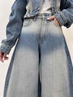 شلوار جین زنانه سوپر بگ بالونی آبی