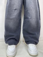 شلوار جین زنانه بالونی زغالی