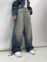 شلوار جین زنانه بالونی مکس آبی