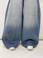 شلوار جین زنانه سوپر بگ بالونی آبی