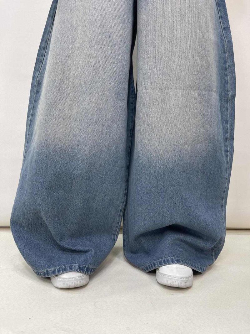 شلوار جین زنانه سوپر بگ بالونی آبی