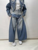 شلوار جین زنانه سوپر بگ بالونی آبی