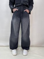 شلوار جین زنانه بالونی زغالی