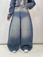 شلوار جین زنانه سوپر بگ بالونی آبی