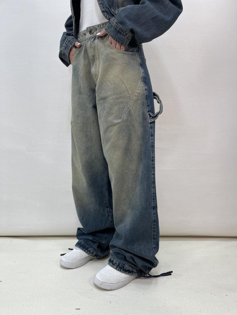 شلوار جین زنانه بالونی مکس آبی