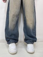 شلوار جین زنانه بالونی آبی تینت دار