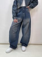 شلوار جین زنانه بالونی آبی