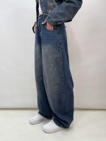 شلوار جین زنانه بالونی آبی