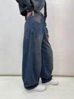 شلوار جین زنانه بالونی آبی