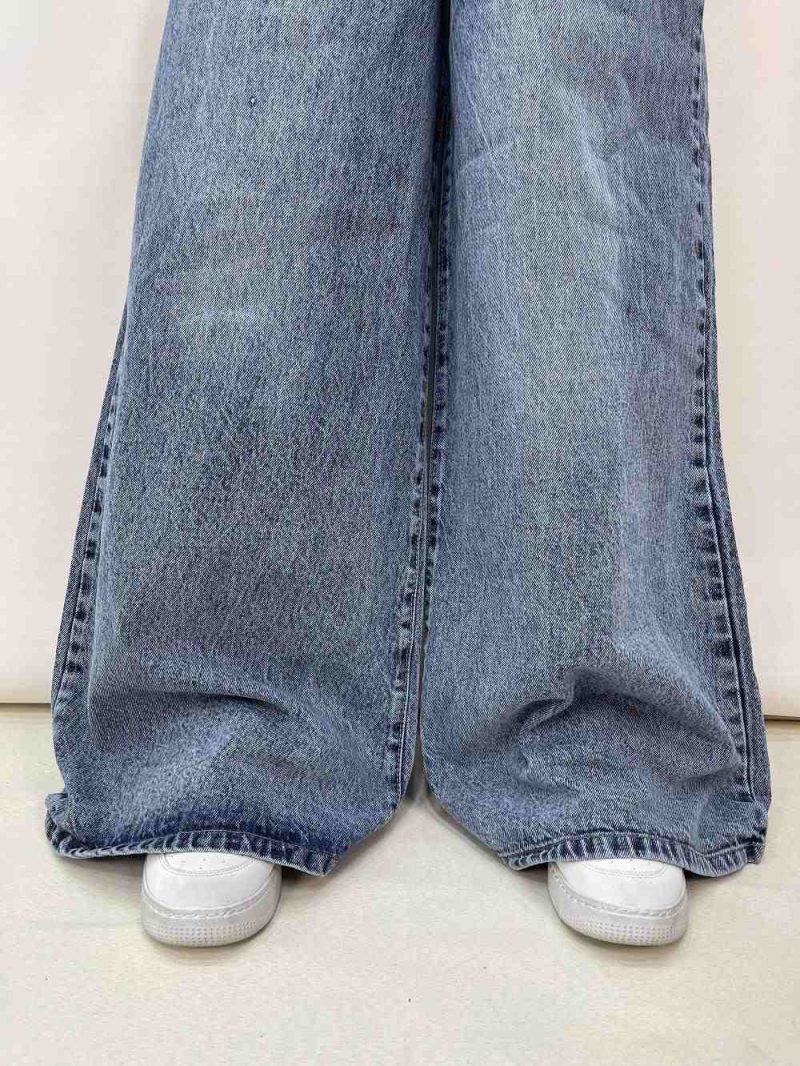 شلوار جین زنانه سوپر بگ آبی