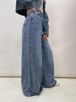 شلوار جین زنانه سوپر بگ آبی