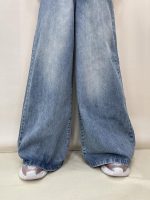 شلوار جین زنانه سوپر بگ آبی روشن