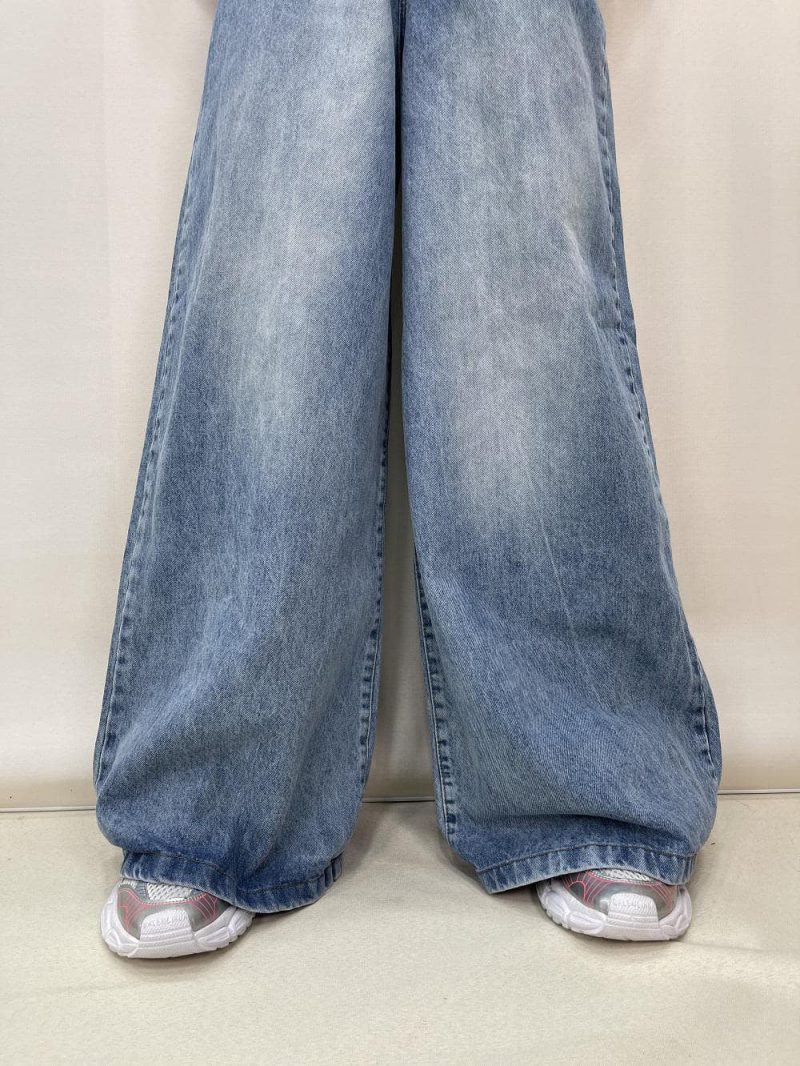شلوار جین زنانه سوپر بگ آبی روشن