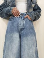شلوار جین زنانه سوپر بگ آبی روشن