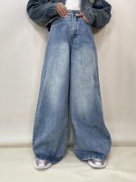 شلوار جین زنانه سوپر بگ آبی روشن