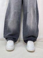 شلوار جین زنانه بالونی زغالی