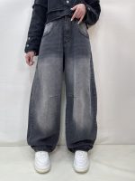شلوار جین زنانه بالونی زغالی