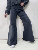 شلوار جین زنانه شافل زغالی