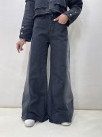 شلوار جین زنانه شافل زغالی