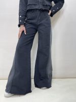 شلوار جین زنانه شافل زغالی