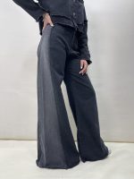 شلوار جین زنانه شافل زغالی