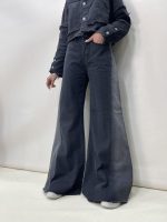 شلوار جین زنانه شافل زغالی