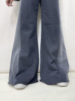 شلوار جین زنانه شافل زغالی