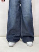 شلوار جین زنانه فول بگ سرمه ای