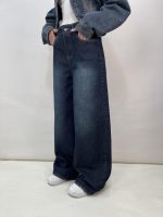 شلوار جین زنانه فول بگ سرمه ای