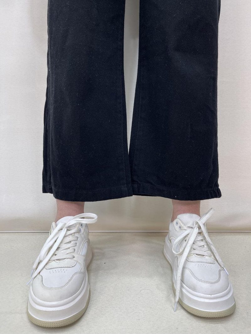 شلوار جین زنانه بگ مشکی قد 90