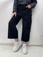 شلوار جین زنانه بگ مشکی قد 90