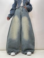 شلوار جین زنانه سوپر بگ بالون طرحدار